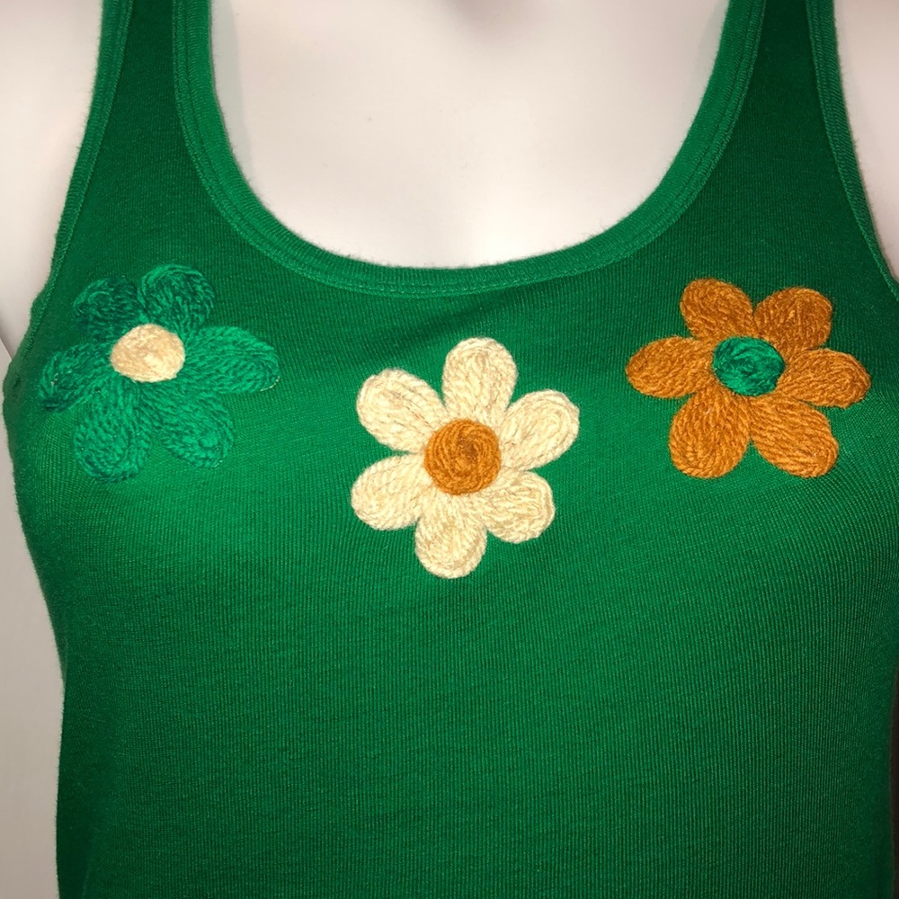 Embroidered tank top. Very cute